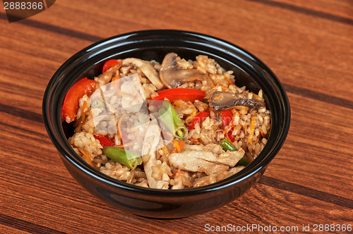 Image of Rice chicken vegetable