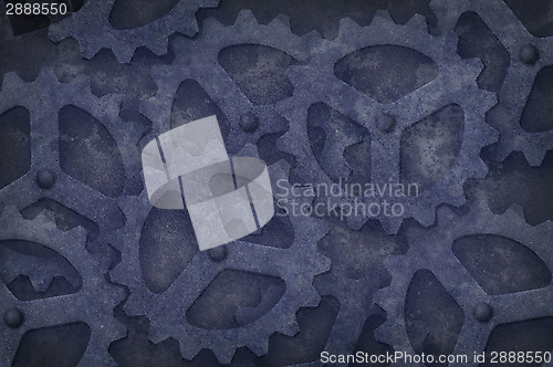 Image of Grungy Gear Background