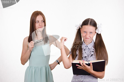 Image of Student and teacher are angry at each other