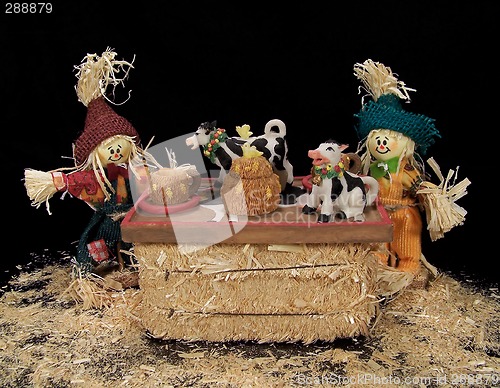 Image of Scarecrows Having Tea