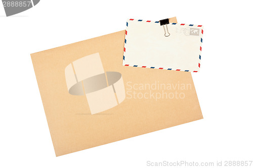Image of Blank envelope and post cards