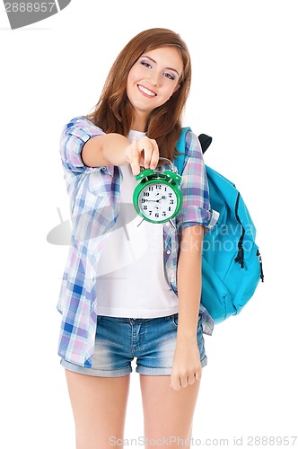 Image of Girl with backpack