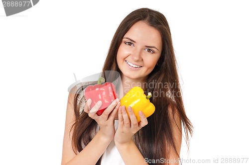 Image of Woman with vegetables