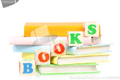 Image of Books with blocks
