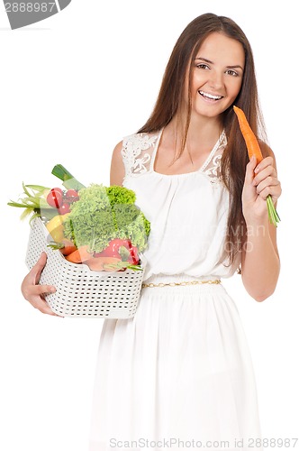 Image of Woman with vegetables