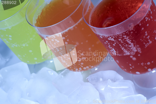 Image of Colorful soda drinks

