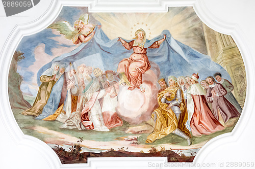 Image of fresco Maria