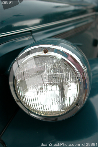 Image of antique car head light