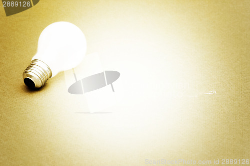 Image of Background with lit lightbulb