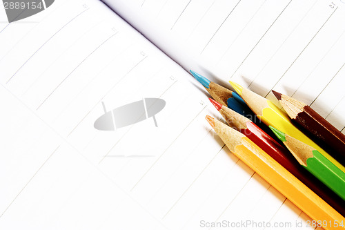 Image of Color pencil and agenda