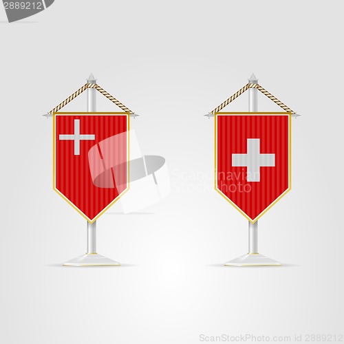 Image of Illustration of national symbols of Switzerland.