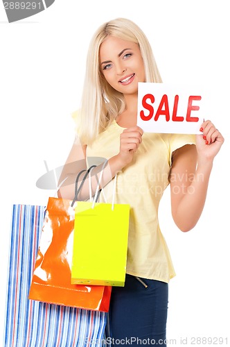 Image of Woman with shopping bag
