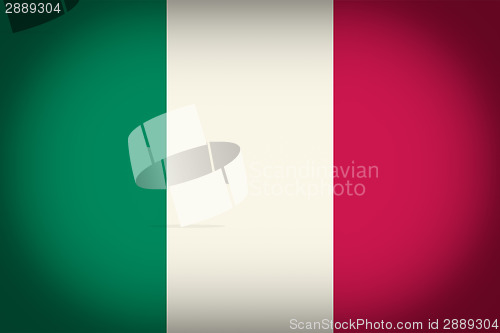 Image of Retro look Italian flag