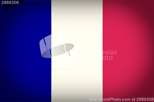 Image of Retro look French flag