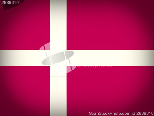 Image of Retro look Flag of Denmark