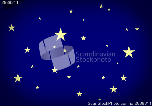 Image of Retro look Stars in the sky