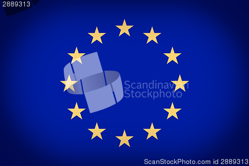 Image of Retro look Flag of Europe