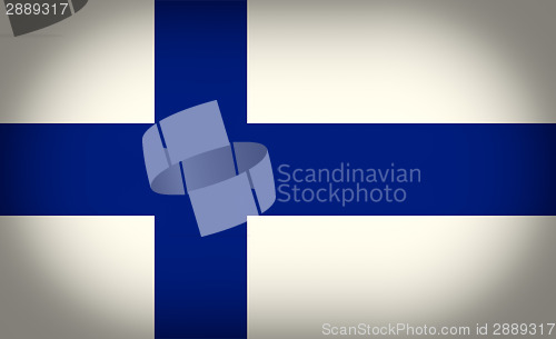 Image of Retro look Flag of Finland