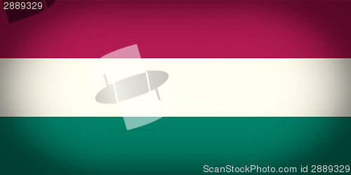 Image of Retro look Hungary flag