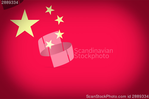 Image of Retro look Flag of China