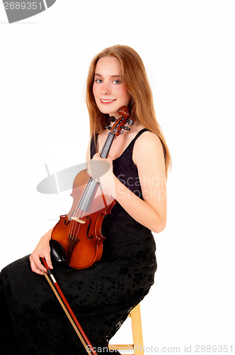 Image of Woman violin player.