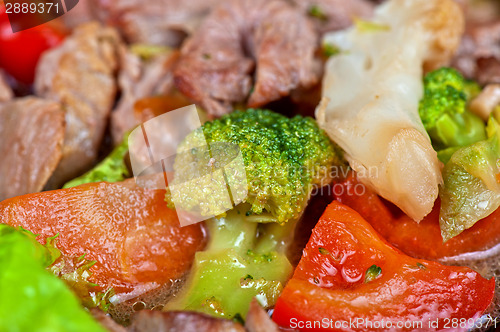 Image of meat with vegetables