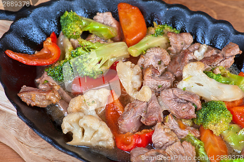 Image of meat with vegetables