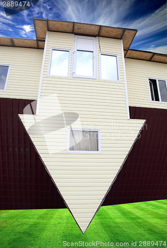 Image of inverted house 