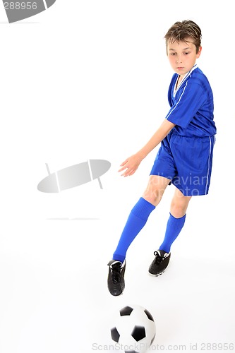 Image of Child kicking ball