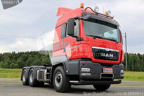 Image of Red MAN TGS 26.540 Heavy Truck Tractor