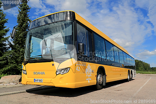 Image of Yellow Scania Citywide Bus