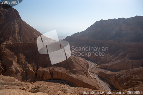 Image of Mountains in stone desert nead Dead Sea