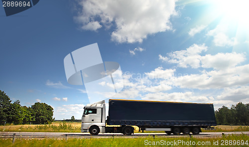 Image of Truck on the road 