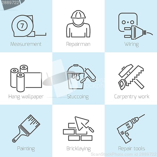 Image of Repair home icons