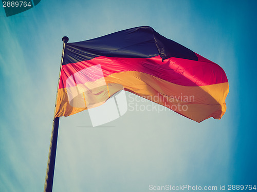 Image of Retro look German flag