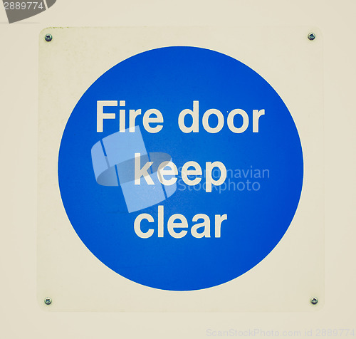 Image of Retro look Fire door