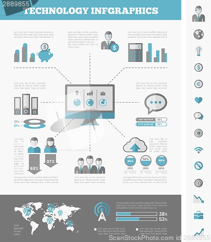 Image of IT Industry Infographic Elements