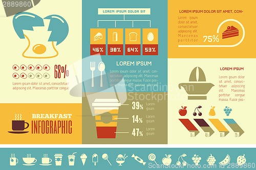 Image of Food Infographic Template.