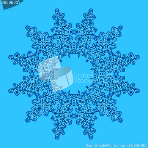 Image of Blue background with abstract shape