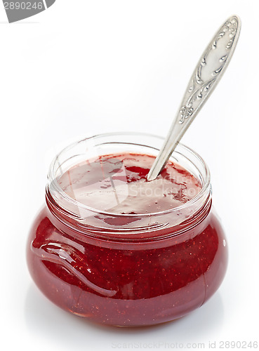 Image of jar of strawberry jam