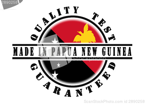 Image of Quality test guaranteed stamp 