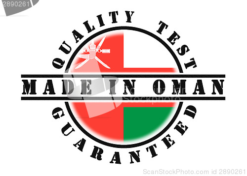 Image of Quality test guaranteed stamp 