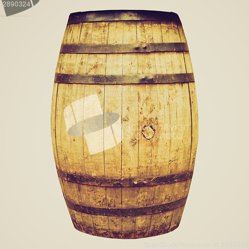 Image of Retro look Wine or beer barrel cask