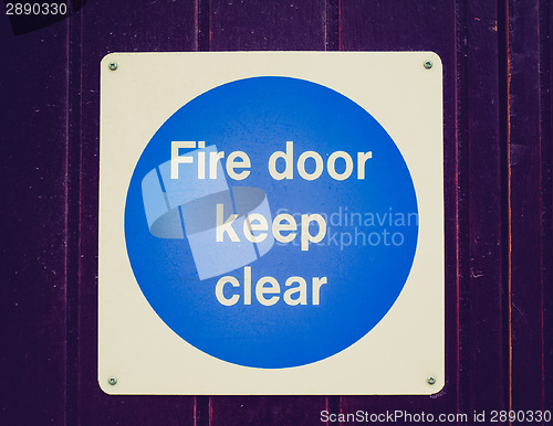 Image of Retro look Fire door