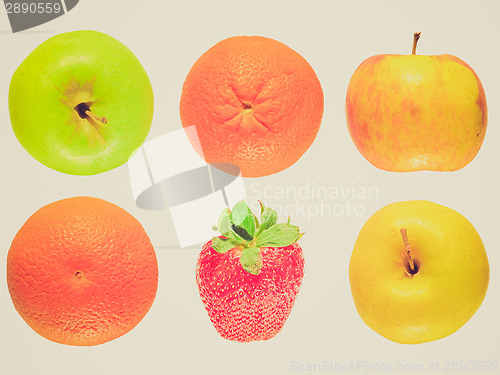 Image of Retro look Fruits