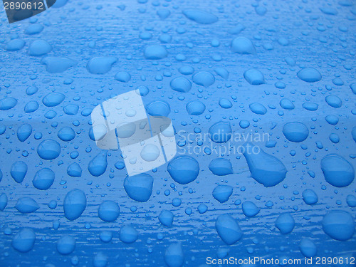 Image of Blue water drops