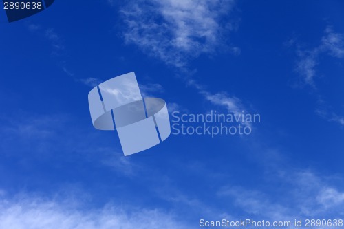 Image of Blue sky and clouds at summer day