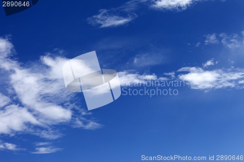 Image of Blue sky with clouds