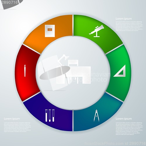 Image of Vector infographic for education