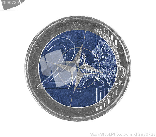 Image of Euro coin, 2 euro